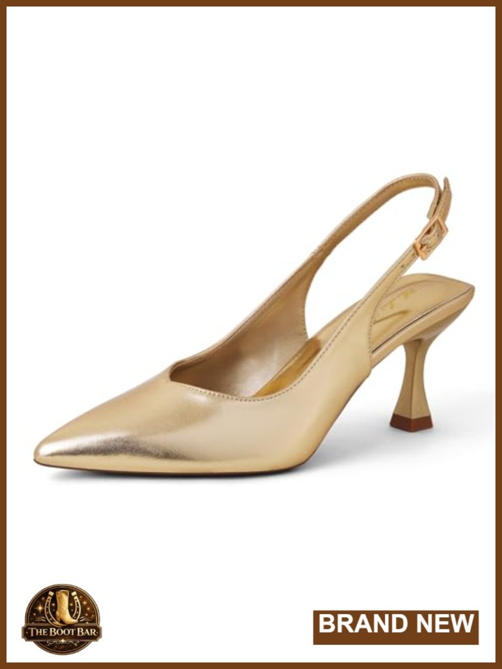 Kitten Heel Slingback Low Pumps 3 Inch Stiletto Pointed Closed Toe Dressy Party